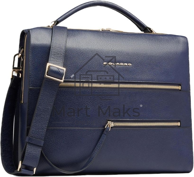 Деловая сумка женская Piquadro Patricia CA6774W140/BLU с отделением для ноутбука 14
