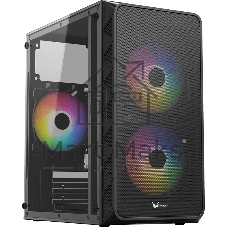 Корпус Formula Air Mesh G4 Plus AR Black, Mini-Tower, чёрный, 3 x 120 мм