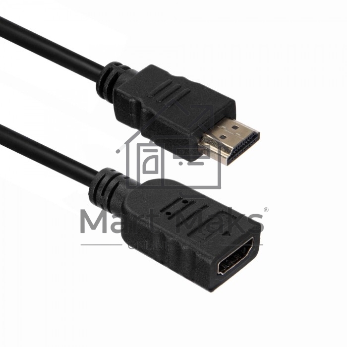 Кабель ACD-DHHF1-50B HDMI 1.4, Golden Plated,19m/19f, HDMI extension, черный, 5м (74229)