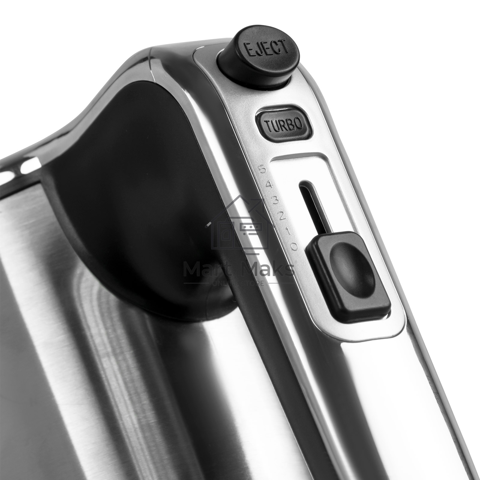 Миксер электрический Galaxy Line GL 2240, серый, ручной, 450 Вт, 5 скоростей + режим «ТУРБО»