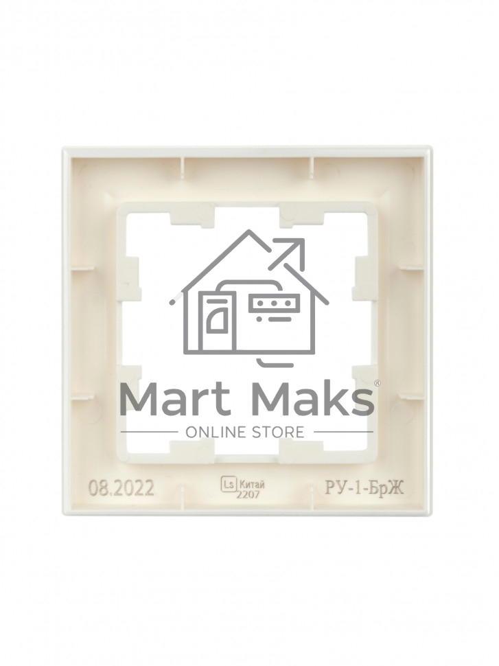 Рамка 1-местная IEK BRITE РУ-1-БрЖ жемчуг