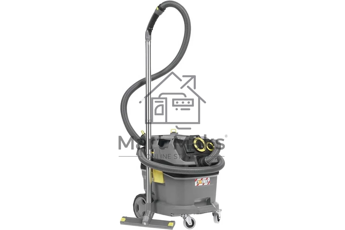 Строительный пылесос Karcher NT 30/1 Tact Te L серый, 1380 Вт, уборка сухая/влажная, пылесборник мешок/контейнер, 30 л