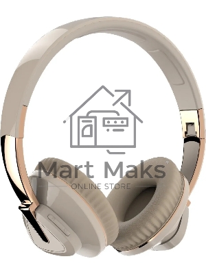 Наушники беспроводные накладные MORE CHOICE (4610196405235) HW33 бежевый