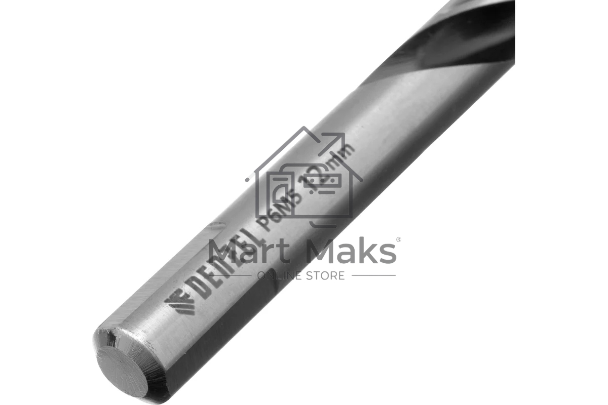 Сверло спиральное по металлу Denzel 12 x 151мм, Р6М5, Golden Tip, многогранная заточка