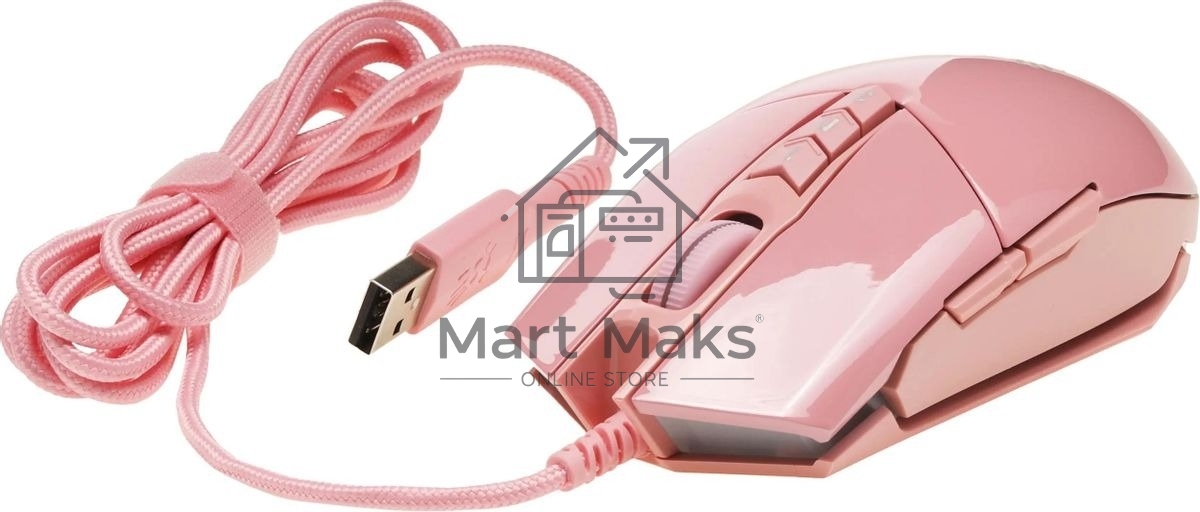 Мышь проводная A4Tech Bloody P91s розовый, 8000 dpi, USB, кнопки - 8