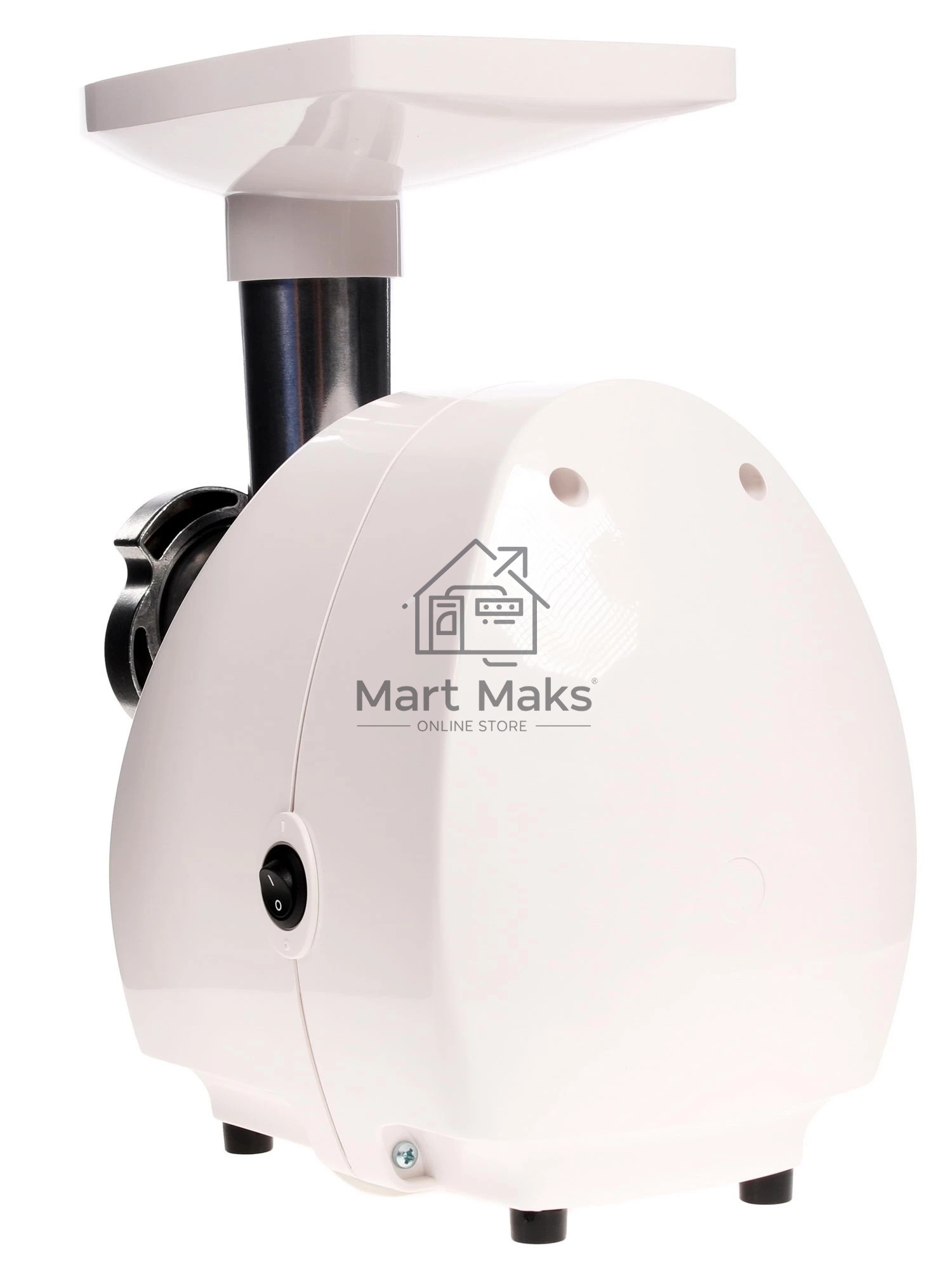 Мясорубка электрическая Аксион М25.01 белый, 1500 Вт, 1.7 кг/мин, защита от перегрузки, насадки - 3