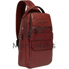Рюкзак слинг мужской Piquadro Solm CA7028S141/CU табачный кожа