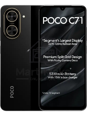 Смартфон POCO C71 RU 3/64Gb черный