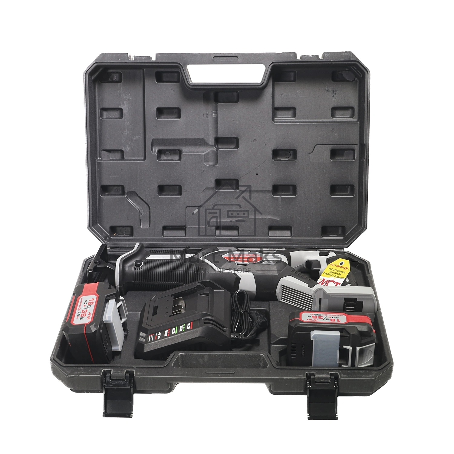 Бесщеточная аккумуляторная ножовочная пила Интерскол НПА-200/36ВЭ 818.2.2.70