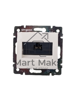 Розетка информационная Legrand 774138 RJ45 UTP кат5е 1в Valena слк вн