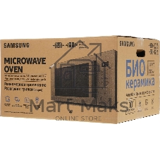 Микроволновая печь Samsung MG23T5018AK/BW черный, 23 л, 800 Вт, переключатели - сенсор