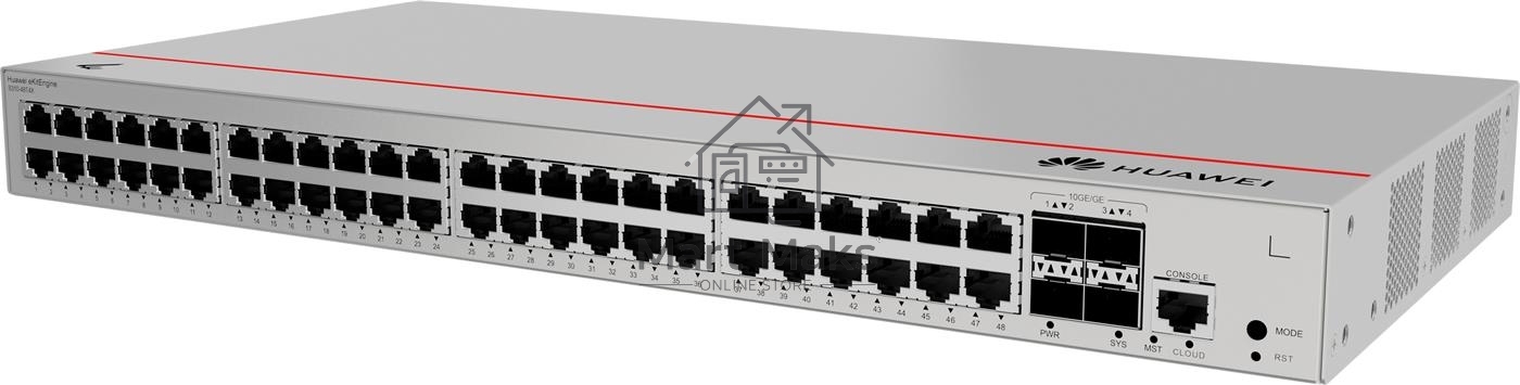 Коммутатор Huawei S310-48T4X, 48×1 Гбит/с + 4×10 Гбит/с SFP+, управляемый