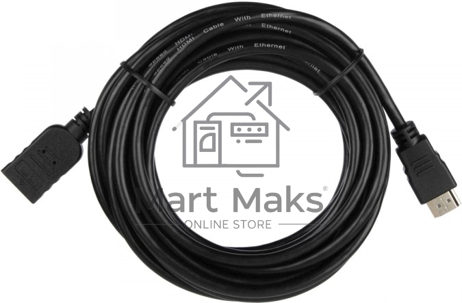 Кабель ACD-DHHF1-50B HDMI 1.4, Golden Plated,19m/19f, HDMI extension, черный, 5м (74229)