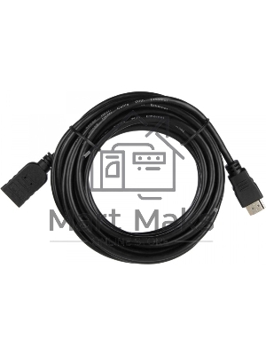 Кабель-удлинитель для HDMI ACD-DHHF1-50B HDMI 1.4, Golden Plated,19m/19f, HDMI extension, черный, 5м (74229)