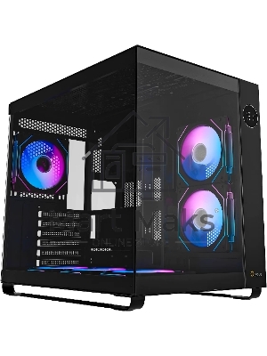 Компьютерный корпус Ocypus Iota C70 BK ARGB ATX/win/black/6 ARGB fans/no PSU/Tempered Glass