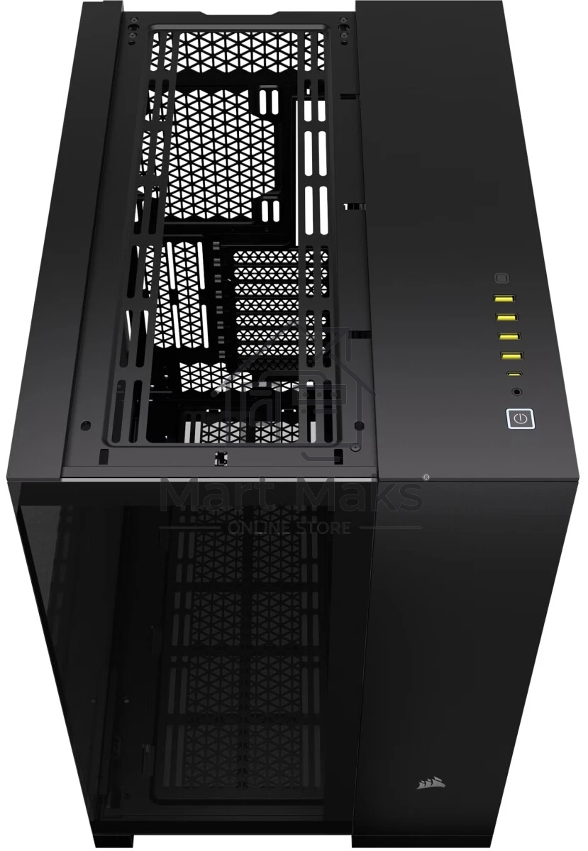 Компьютерный корпус без блока питания Case Corsair iCUE LINK 6500X RGB, Midi-Tower, TG, 3x120mm RGB, 4xUSB-A 3.2, 1xUSB 3.2 Type-C, E-ATX, ATX, mATX, mITX черный
