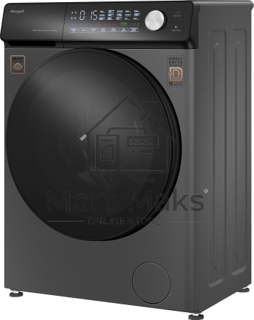 Стиральная машина Weissgauff WM 45126 Steam Direct Drive Deep Grey серая, загрузка фронтальная 6кг, 1200 об/мин., класс: A+++
