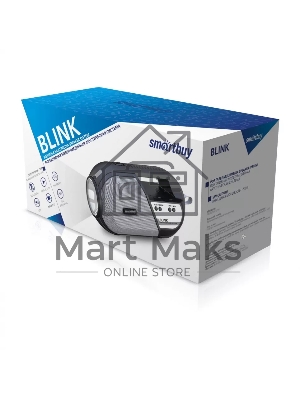 Акустическая система Smartbuy BLINK, 5Вт, Bluetooth, MP3, FM-радио, черная (арт.SBS-5070)/50
