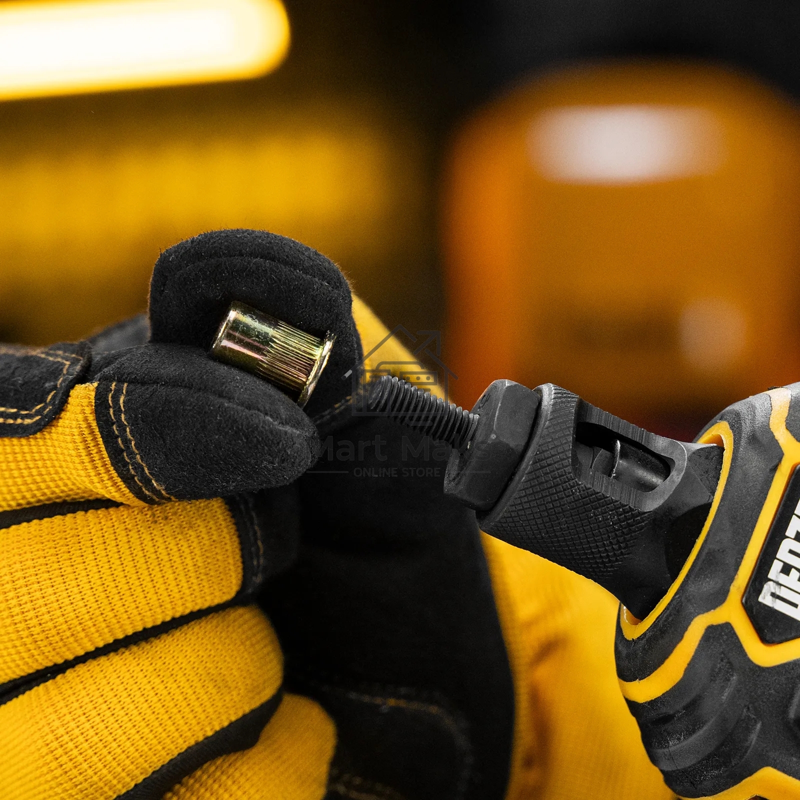 Заклепки резьбовые Denzel стальные, оцинкованные, М6, пластиковый кейс, 70 шт.