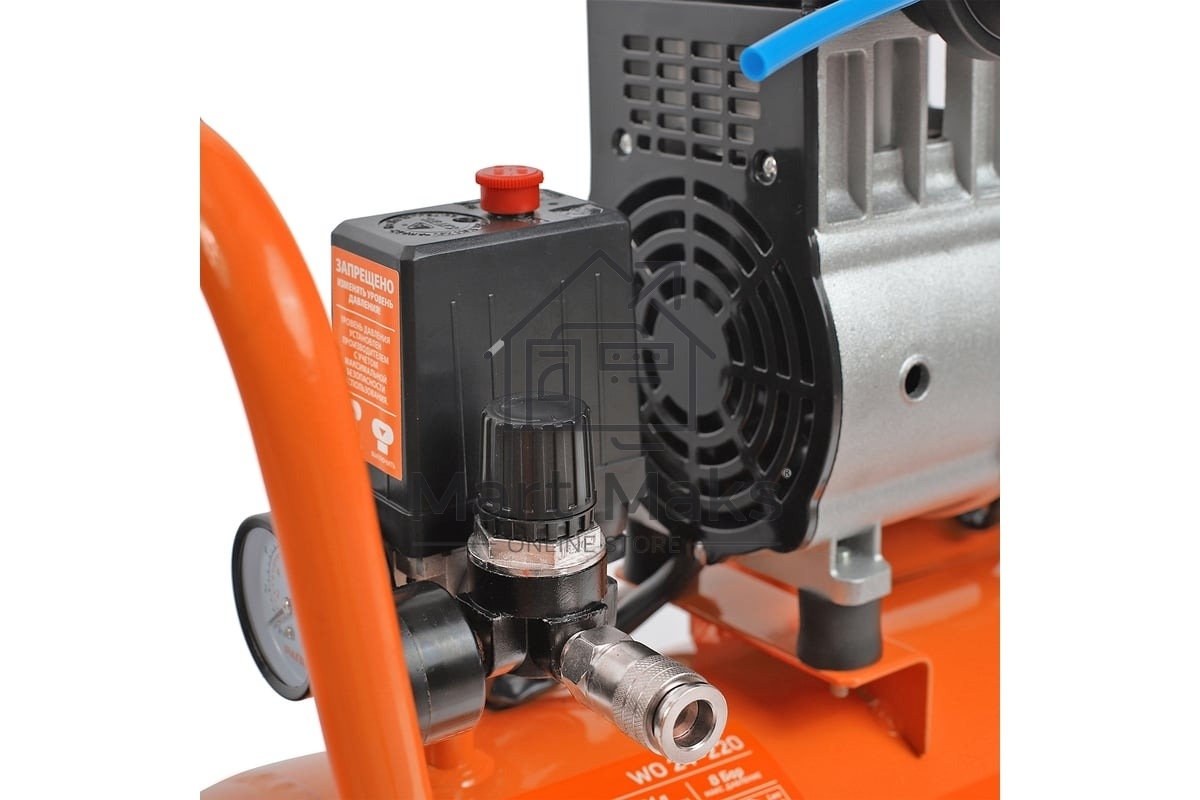 Компрессор поршневой безмасляный Patriot WO 24-220, 200 л/мин, 8 бар, 1250 Вт, 24 л, быстросъемный 1/4