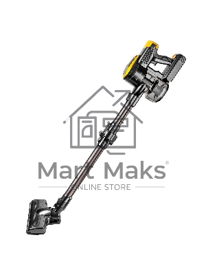 Пылесос вертикальный Brayer BR4273 серый/желтый, питание от аккумулятора, 350 Вт, уборка сухая, пылесборник 0,8 л