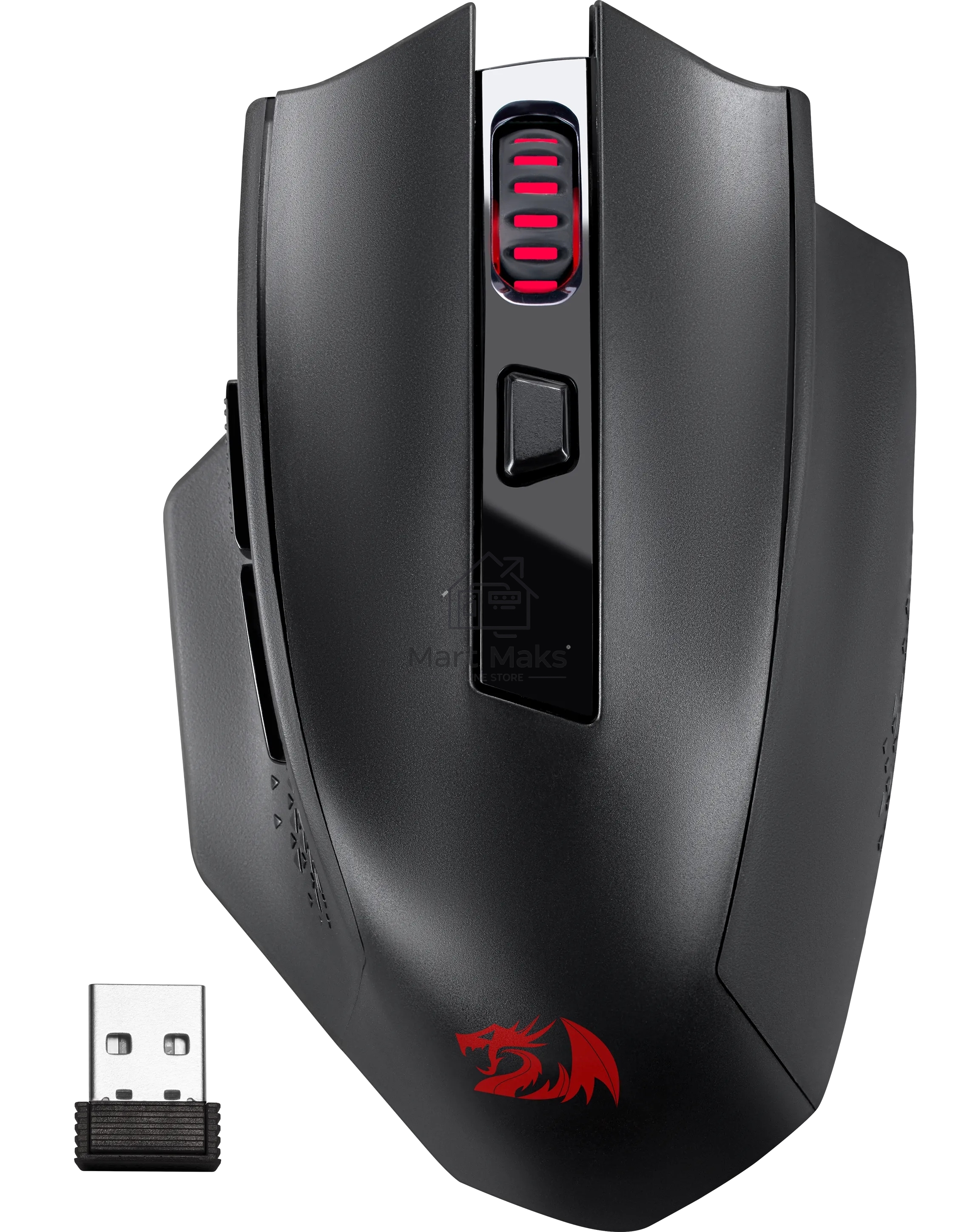 Мышь беспроводная Defender Redragon Woki черный, 26000 dpi, радиоканал, Bluetooth, USB, кнопки - 6