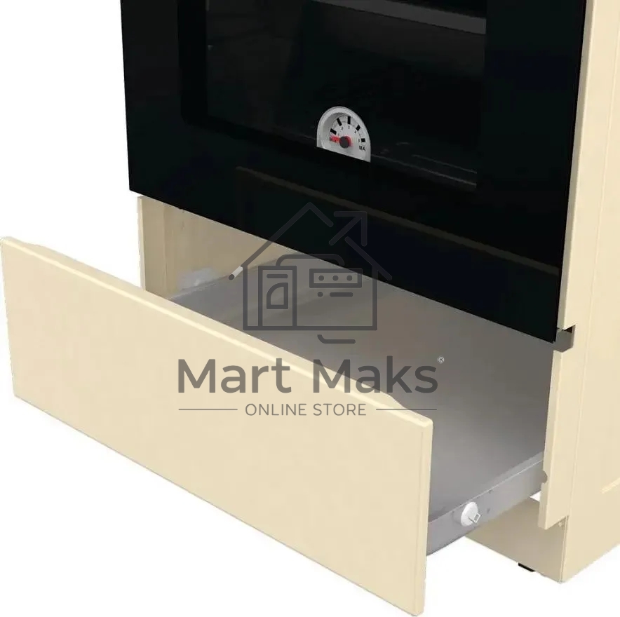 Плита газовая Gorenje GG5A21BEF бежевый, конфорок 4 газовых, духовка 70 л, 50 см x 85 см x 59.4 см