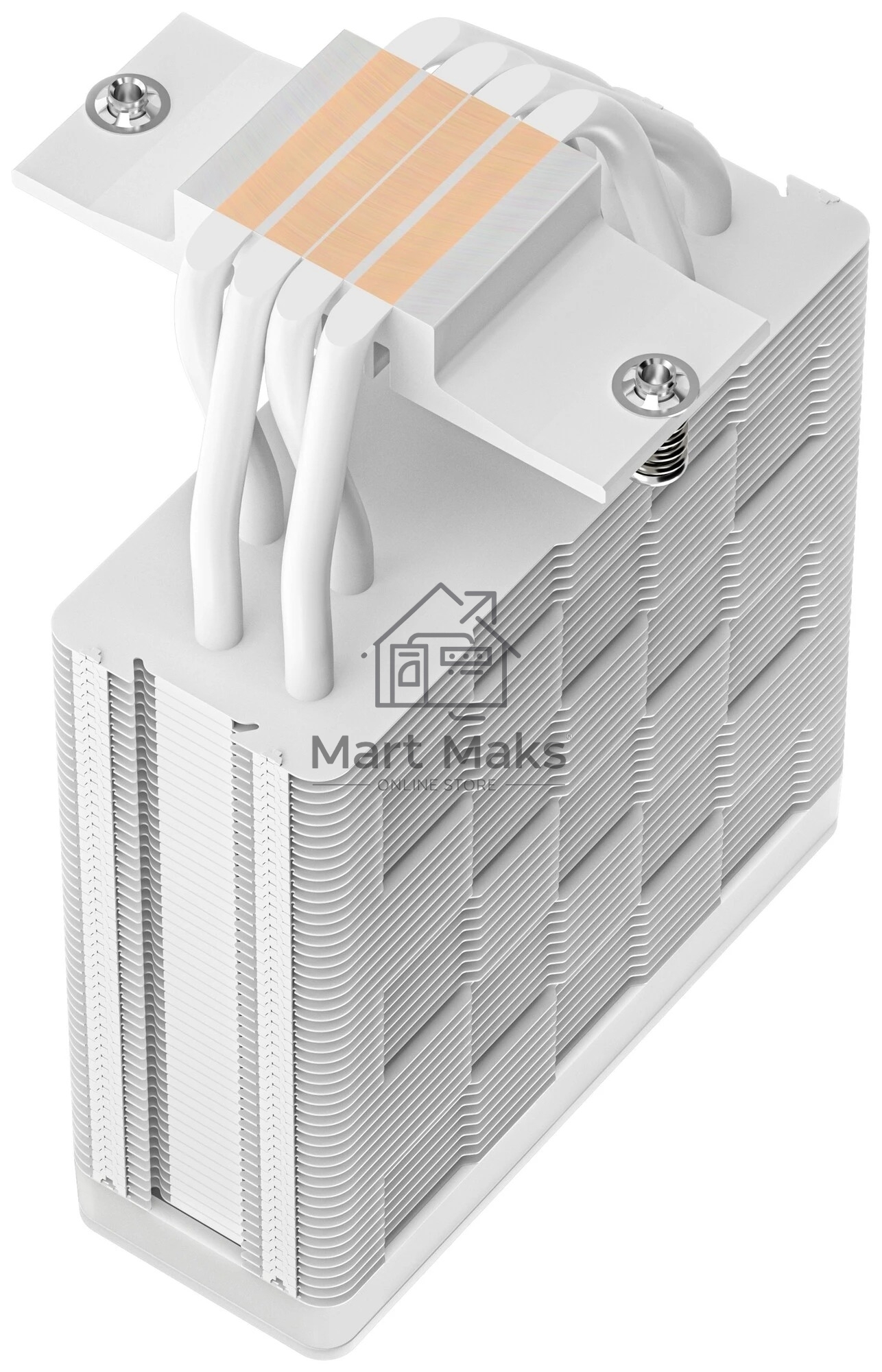 Кулер для процессора DEEPCOOL AG400 WH ARGB V2 белый 120мм алюминий+медь 2100rpm 31.6db 4-pin 220W 152мм