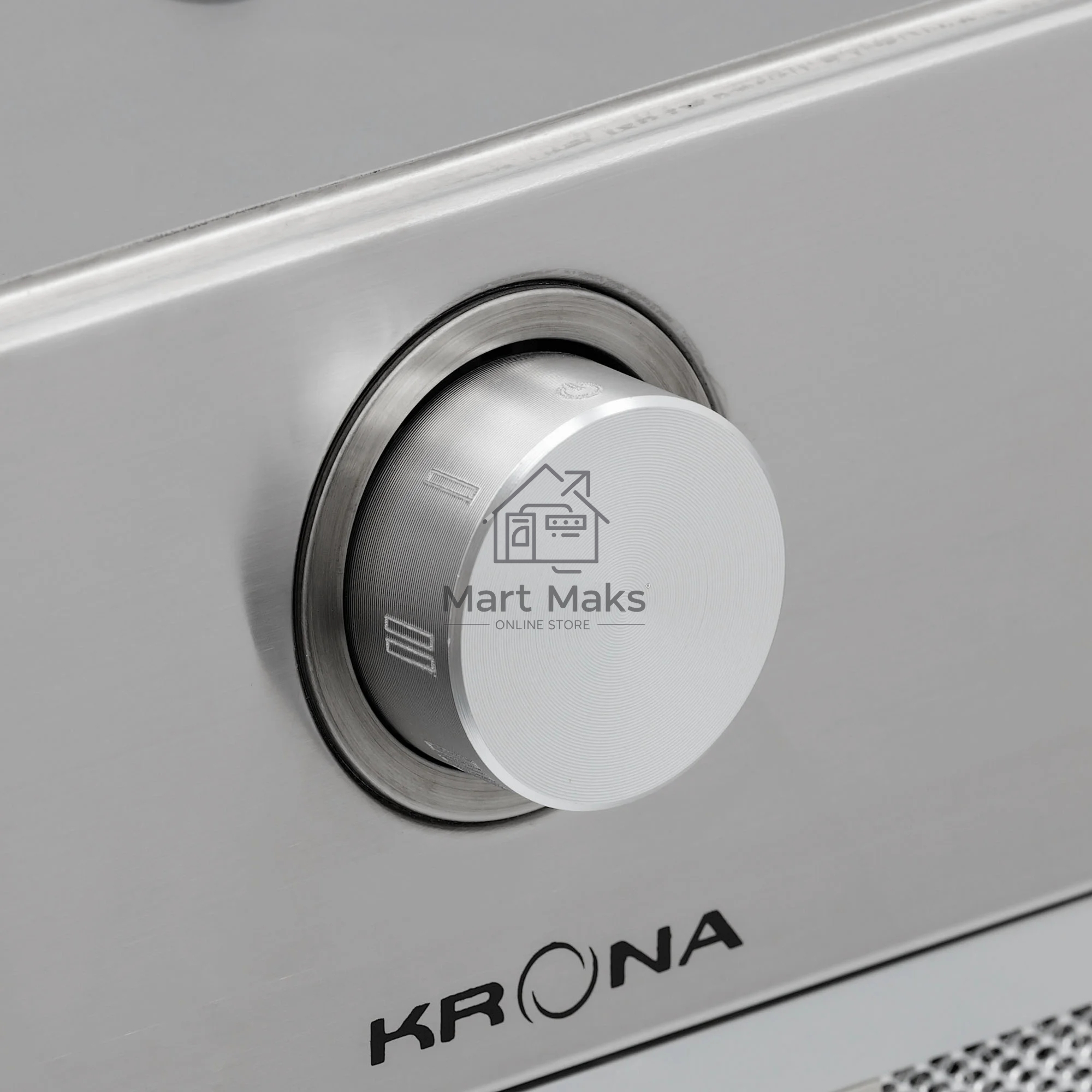 Вытяжка встраиваемая KRONA Sven 600 one knob серебристый, 60 см, 1000 куб. м/ч, 53 дБ