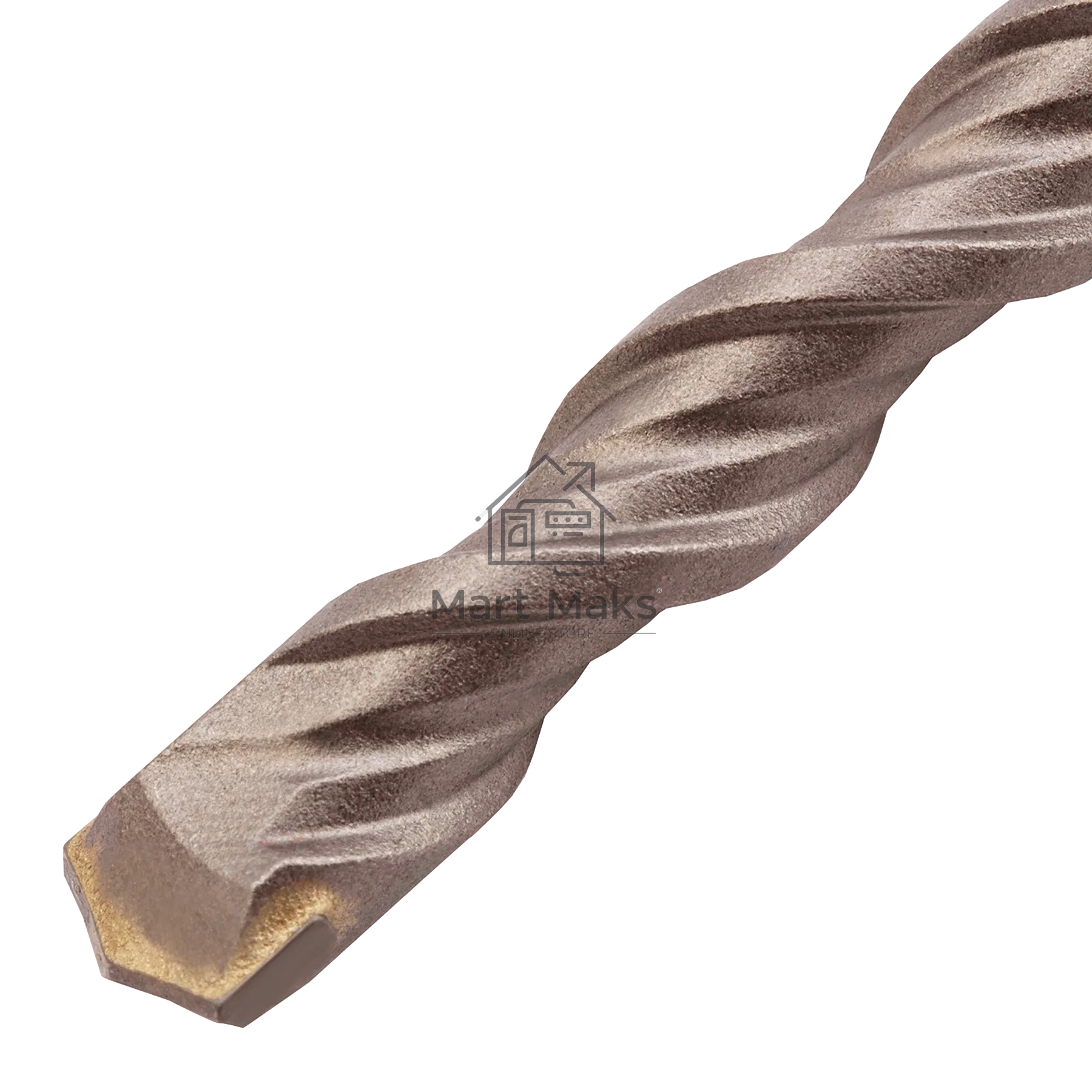 Бур по бетону Denzel двойная спираль, Cobalt W-tip, 10x600 мм, SDS PLUS