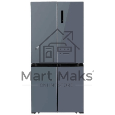 Холодильник LEX LCD450GbGID синий трехкамерный 288/129л морозилка снизу, No Frost, Side-by-Side
