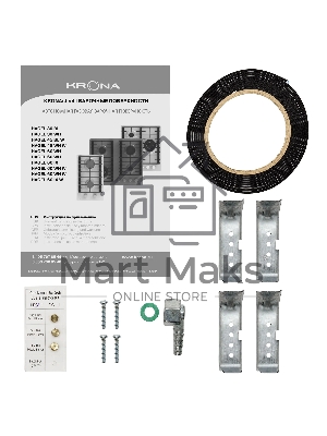 Газовая варочная поверхность Krona HAGEL 45 BL W черный