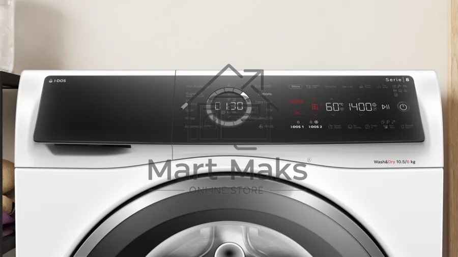 Стирально-сушильная машина Bosch WNC254A0ME белый, загр.фронтальная, макс.: 10,5 кг, 1400 об/мин, класс: D