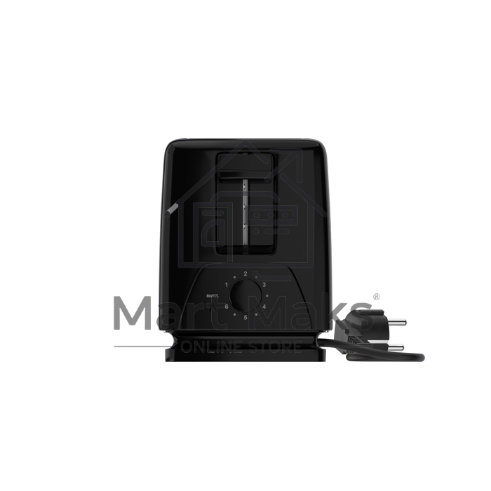 Тостер MAXVI KT822S silver-black