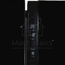 Холодильник Hyundai CS5003F черное стекло двухкамерный 331/165л морозилка сбоку, No Frost, Side by Side