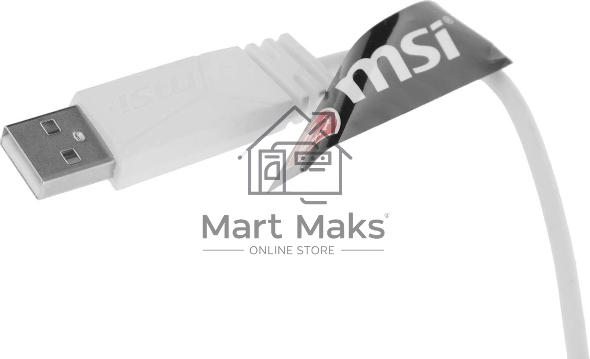 Мышь проводная MSI Clutch GM11 белый, 5000 dpi, USB, кнопки - 6