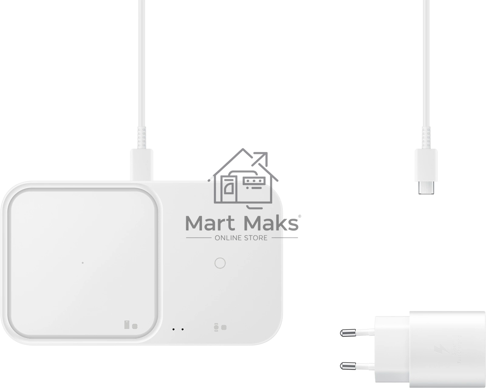 Беспроводное зарядное устройство Samsung EP-P5400 15W 2.77A (PD) USB-C Samsung белый (EP-P5400BWEGEU)
