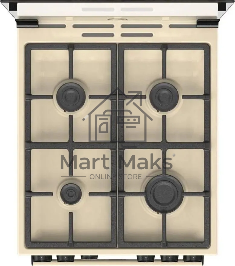 Плита газовая Gorenje GG5A21BEF бежевый, конфорок 4 газовых, духовка 70 л, 50 см x 85 см x 59.4 см