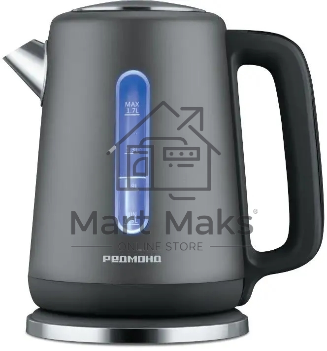 Чайник электрический Redmond KM238 1.7 л, 2200 Вт, серый