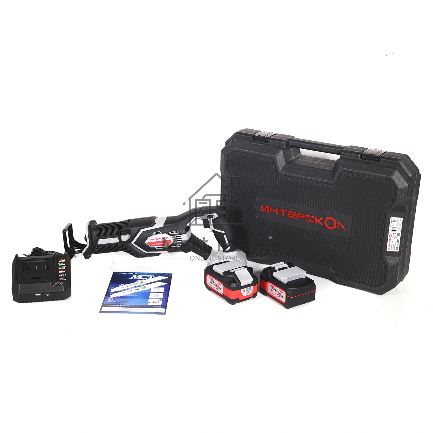 Бесщеточная аккумуляторная ножовочная пила Интерскол НПА-200/36ВЭ 818.2.2.70