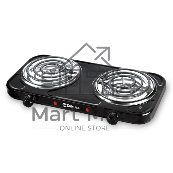 Плита настольная электрическая Sakura ПЭ-03В 2000Вт 145/145мм 2конф/спир