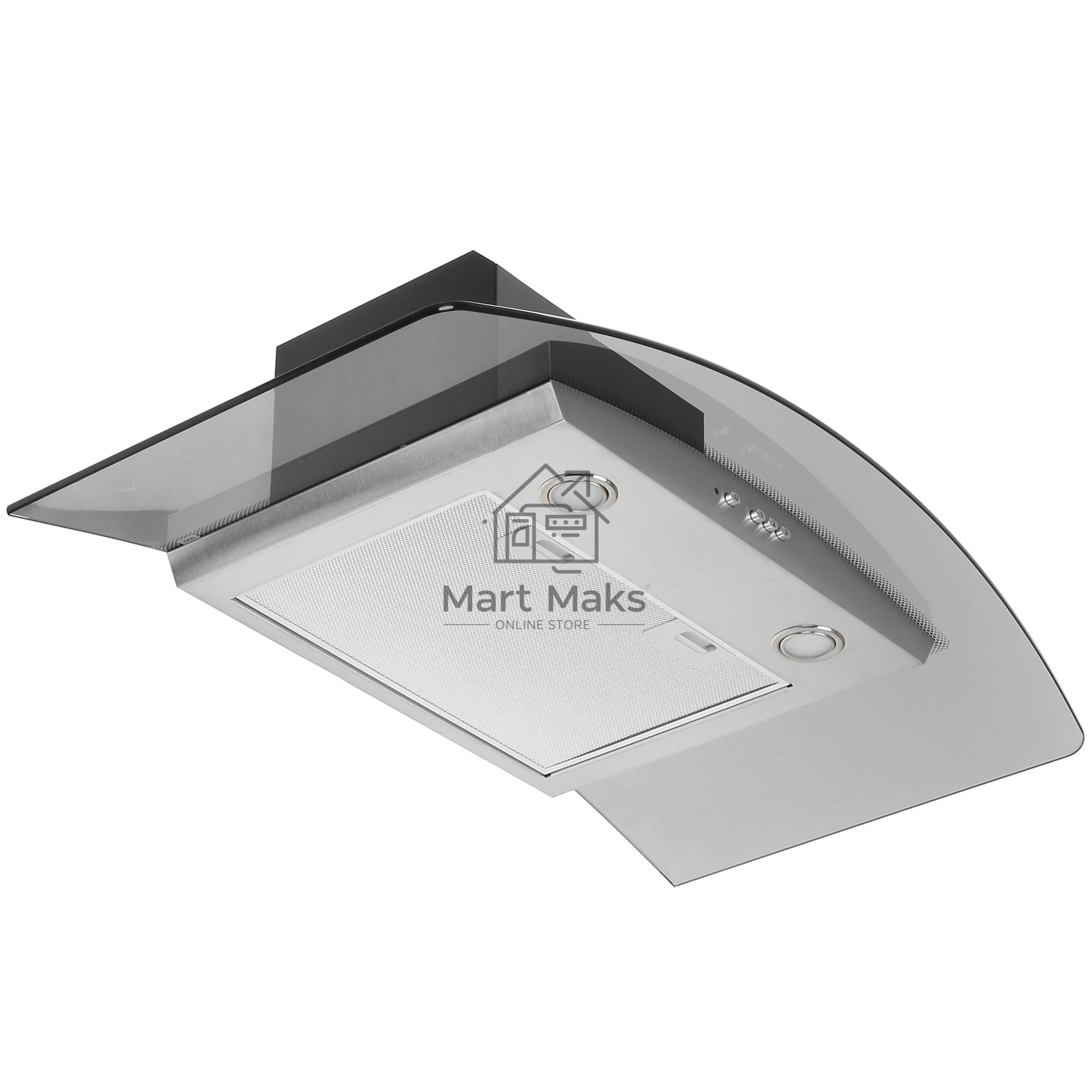 Вытяжка каминная Elikor Аметист 90Н-650-К3Д серебристый, 90 см, 650 куб. м/ч, 54 дБ