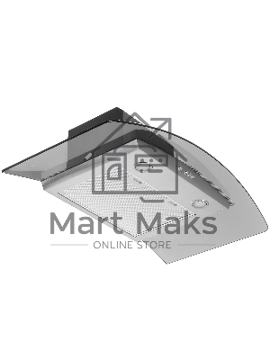 Вытяжка каминная Elikor Аметист 90Н-650-К3Д серебристый, 90 см, 650 куб. м/ч, 54 дБ