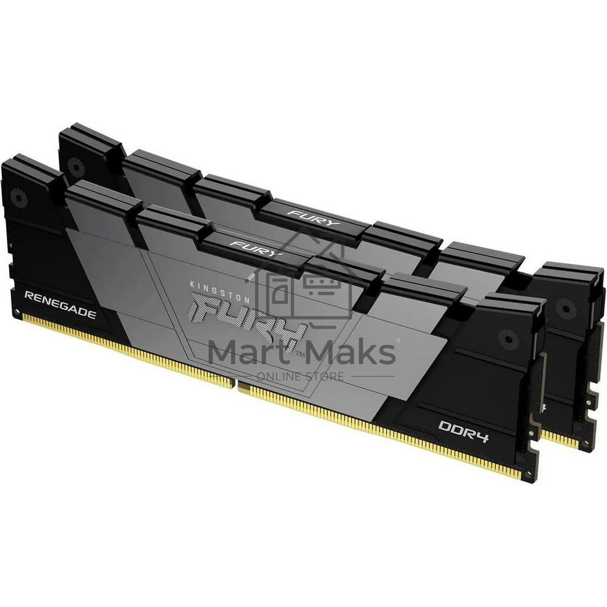 Оперативная память Kingston Fury Renegade Black, DDR4, 32GB (2x16 GB), 4266 MHz, CL19, радиатор, черный