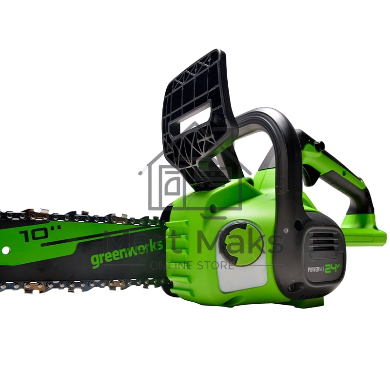 Цепная пила аккумуляторная GreenWorks G24CS25K4, 24V, 25см, c АКБ 4Ач и ЗУ (2007707UB)