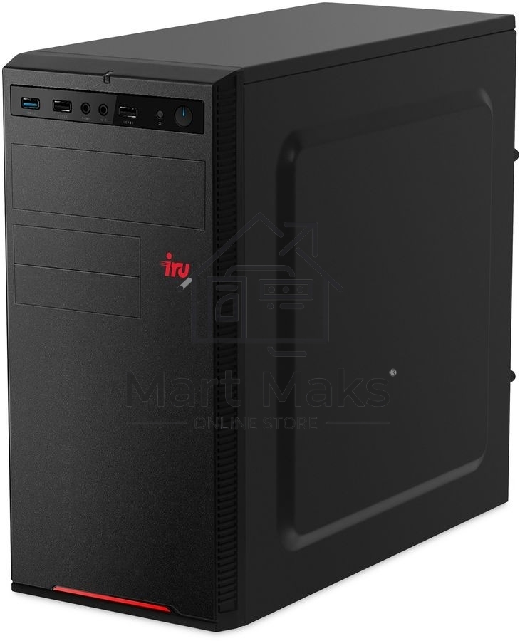 Компьютер IRU Home 310H6SE MT PG G7400 (3.7) 8Gb SSD256Gb UHDG 710 FreeDOS GbitEth 400W черный (2079980)
