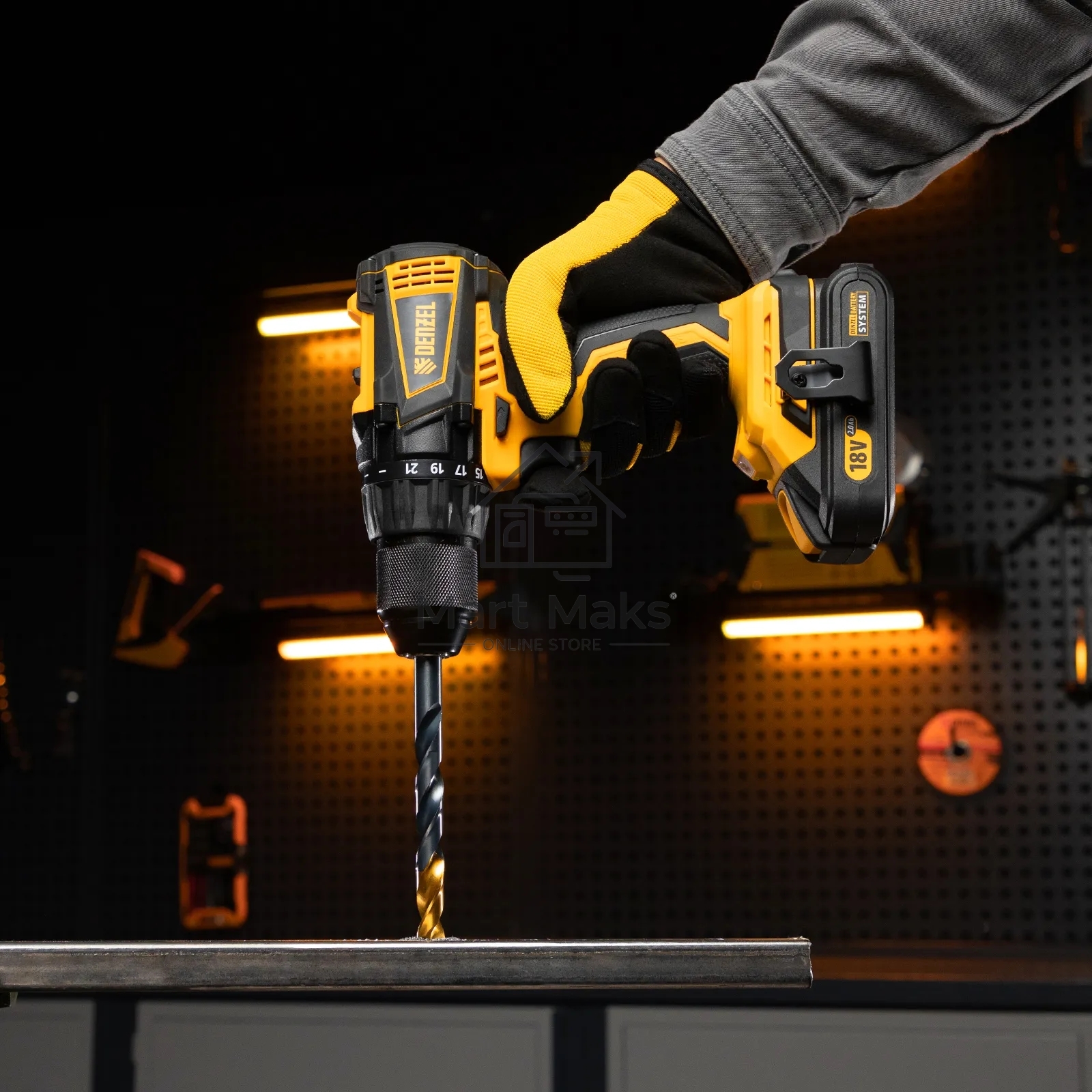 Сверло по металлу Denzel 10 мм, HSS-Tin, Golden Tip, 8 шт.