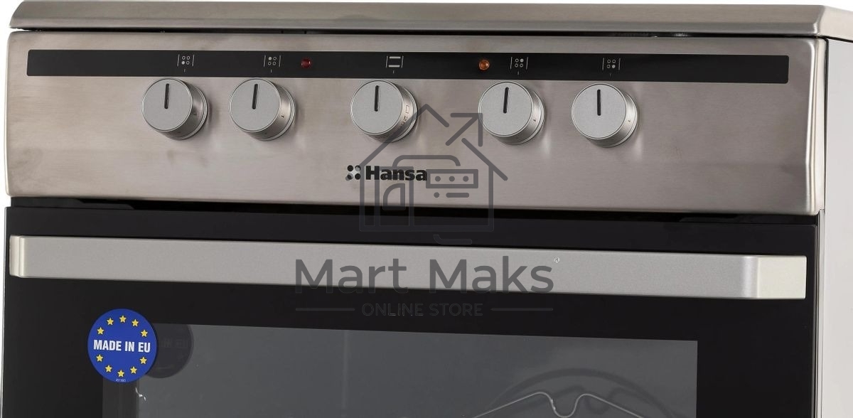 Плита электрическая Hansa FCCX64000 серебристый, конфорок 4 шт, духовка 69 л, 60 см x 85 см x 60 см