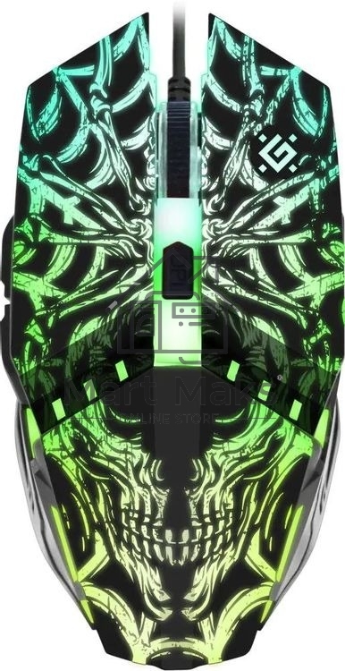 Мышь проводная Defender Prototype GM-670L черный, 2400 dpi, USB, кнопки - 6