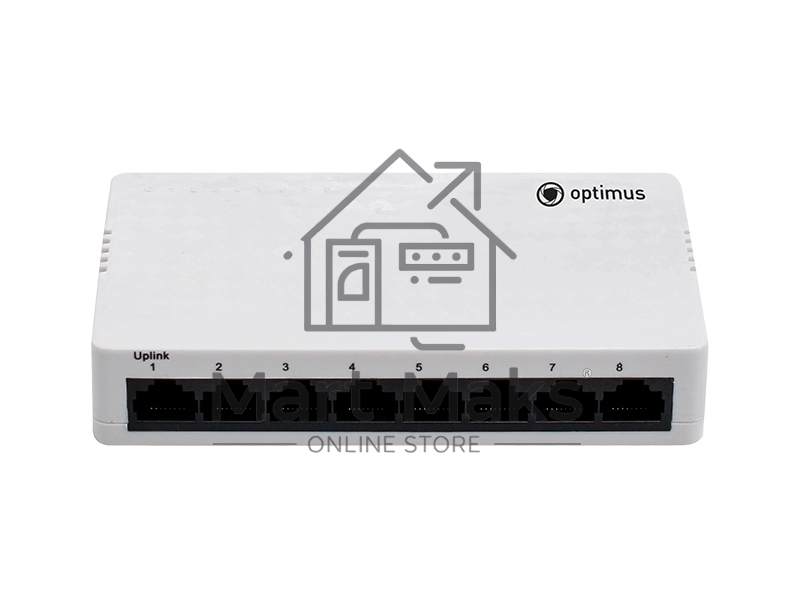 Коммутатор Optimus U1EN-7F/1F, 7×100 Мбит/с + 1×100 Мбит/с Uplink, неуправляемый